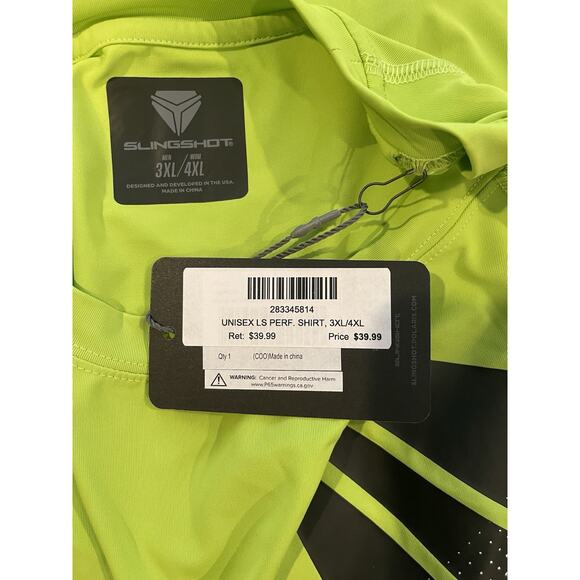 Polaris Slingshot Unisex Yellow L/S Performance Shirt Men 3XL / woman 4XL - Picture 6 of 6